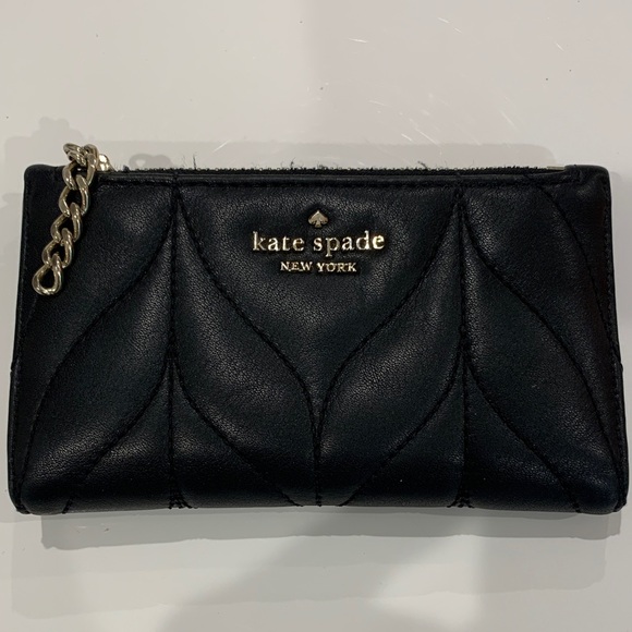 Kate Spade quilted smooth leather wallet - Picture 1 of 8
